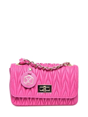 Luisa Vannini Fuchsia Rindsledertasche