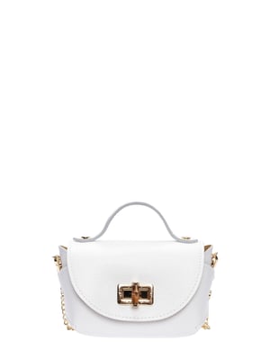 Anna Luchini Weiß Rindsledertasche