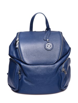 Luisa Vannini Blau Rindsledertasche