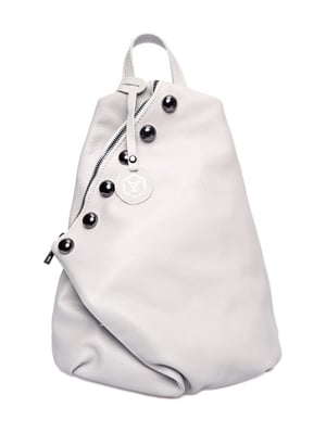Luisa Vannini Grau Rindsledertasche