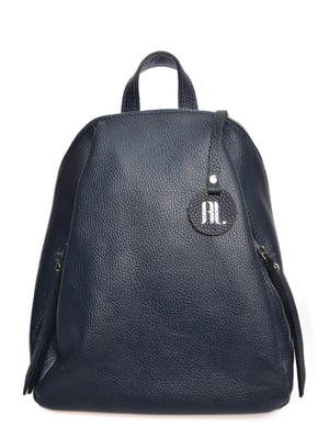 Anna Luchini Blau Rindsledertasche