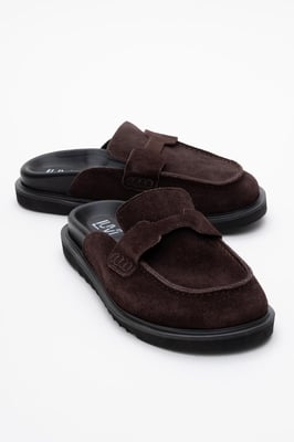 Laven Veloursleder-Clogs