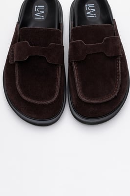 Laven Veloursleder-Clogs