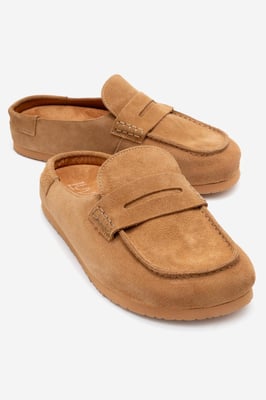 Priva Leder-Slip-On-Pantoffel