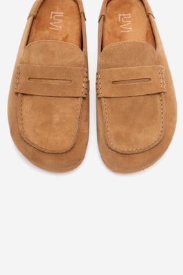 Priva Leder-Slip-On-Pantoffel