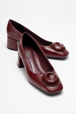Mila Schnalle Eckige Zehenpartie Blockabsatz Pumps (Damen)