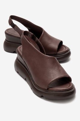 Agusto Leder-Plateau-Sandale (Damen)