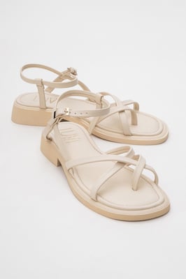 Antas Mit Riemchen Leder Flach Sandalen (Women)