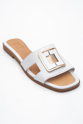MILLIE Leder Schnalle Slide (Women)