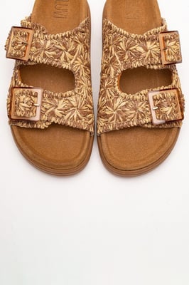 Milana Leder Double‑Strap Sandale (Women)