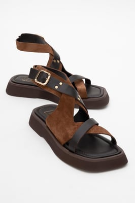 Minnea Wildleder Leder Sandale (Women)