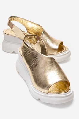 Agusto Leder-Plateau-Sandale (Damen)