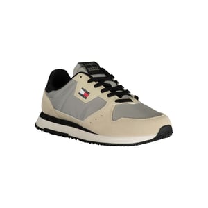 Tommy Hilfiger Grigio Leder Herren Sneaker