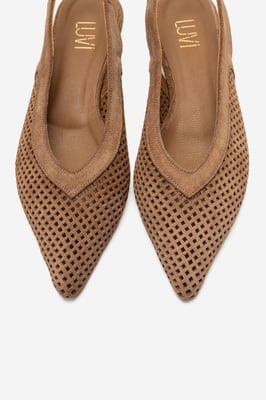 Lieve Leder-Slingback-Pumps (Damen)