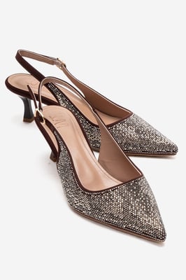 Nella Verzierter Slingback Spitzer Zehenbereich Pumps (Damen)