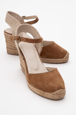 Sinta Wildleder Leder Plateform Espadrille (Damen)
