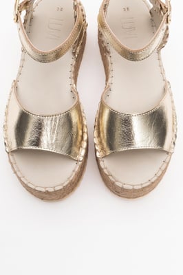 Serez Leder Plateau-Espadrilles Sandale (Damen)