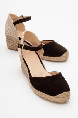 Aldea Leder-Plateauespadrille (Damen)