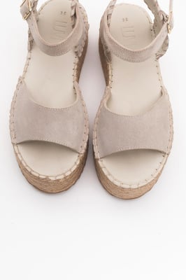 Serez Leder Plateau-Espadrilles Sandale (Damen)