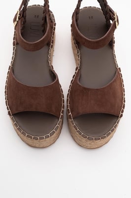 Serez Leder Plateau-Espadrilles Sandale (Damen)