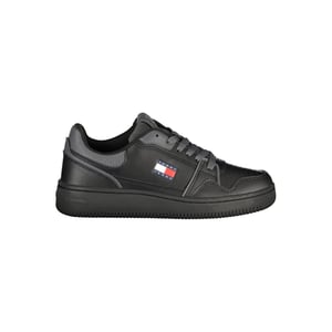Tommy Hilfiger Schwarze Polyurethan Damen Sneaker