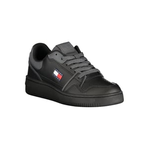 Tommy Hilfiger Schwarze Polyurethan Damen Sneaker
