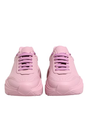 Dolce & Gabbana Pink Leder Daymaster Low Top Sneakers Schuhe