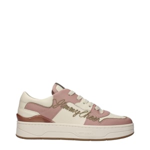 Jimmy Choo Pinke Leder Low-Top Sneaker