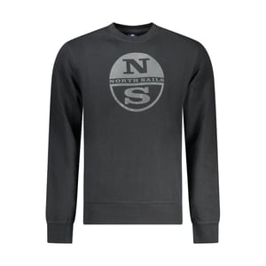 North Sails Schwarzes Baumwoll-Herren-Sweatshirt