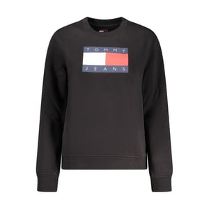 Tommy Hilfiger Schwarzes Baumwoll-Damen-Sweatshirt