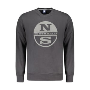 North Sails Schwarzer Baumwoll-Herren Sweatshirt