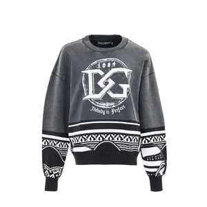 Dolce & Gabbana Schwarzes Baumwoll-Sweatshirt
