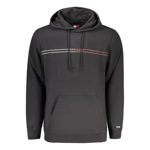 Tommy Hilfiger Schwarzer Baumwoll-Herren-Hoodie