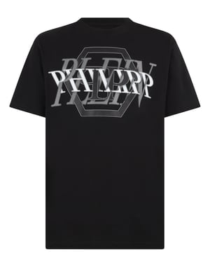 Round Neck T-Shirt Logo Hexagon