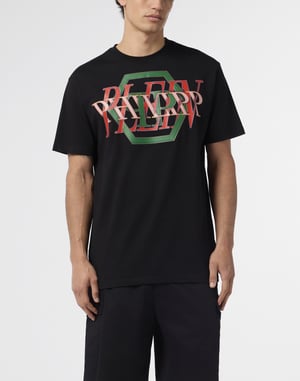 Round Neck T-Shirt Logo Hexagon