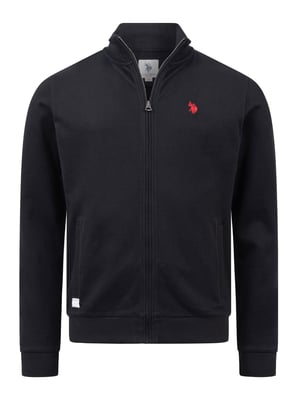 U.S. Polo Assn. Herren Sweatjacke mit Stehkragen aus 100 % Baumwolle