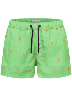 U.S. Polo Assn. Herren Badeshorts mit Allover-Logo-Design