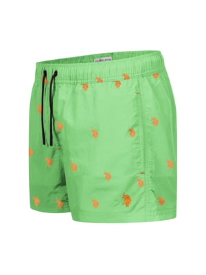 U.S. Polo Assn. Herren Badeshorts mit Allover-Logo-Design