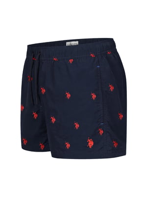 U.S. Polo Assn. Herren Badeshorts mit Allover-Logo-Design
