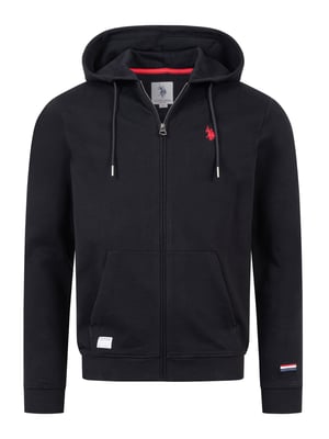 U.S. Polo Assn. Herren Sweatjacke mit Kapuze aus 100 % Baumwolle