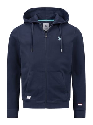 U.S. Polo Assn. Herren Sweatjacke mit Kapuze aus 100 % Baumwolle