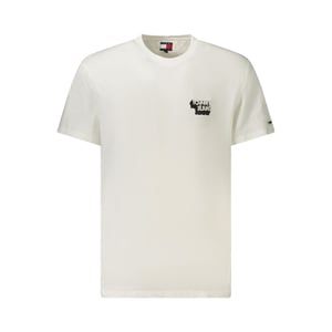 Tommy Hilfiger Bianco Baumwolle Herren T-Shirt