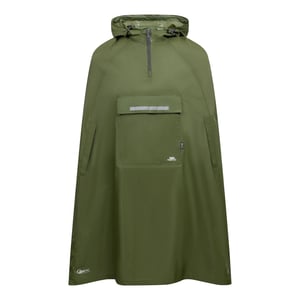 Trespass Qikpac Unisex Regen Poncho mit Kapuze (Moosgrün)