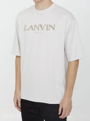 Baumwollt-shirt mit Logo lässige Kurzarm