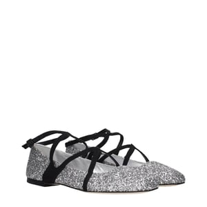Jimmy Choo Graue Plastik Ballerinas