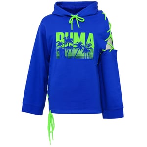 Puma x Rihanna Fenty Schnürkapuzenpullover Damen Blau