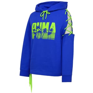 Puma x Rihanna Fenty Schnürkapuzenpullover Damen Blau