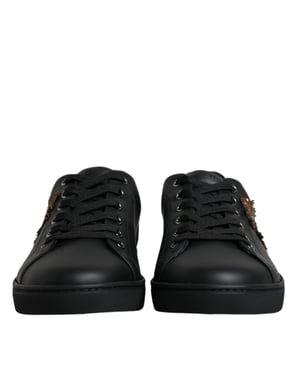 Dolce & Gabbana Schwarze London Heiliges Herz Herren Sneaker Schuhe