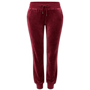 Puma x Rihanna Fenty Velours Enganliegende Damen Jogginghose Dunkelrot