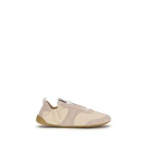 Chloé Beigefarbene Nylon-Sneaker